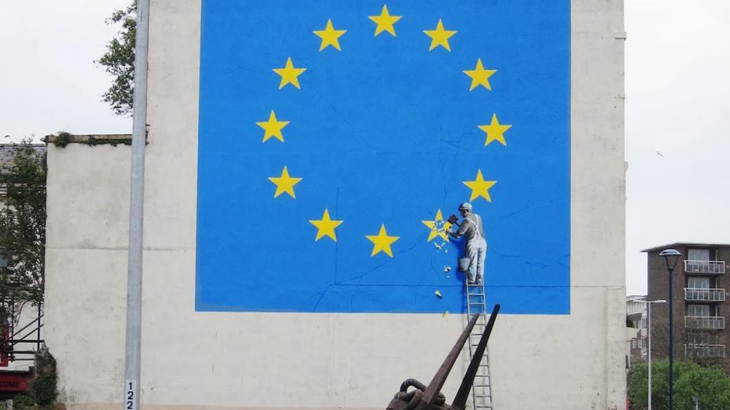 Werk van Banksy in Dover