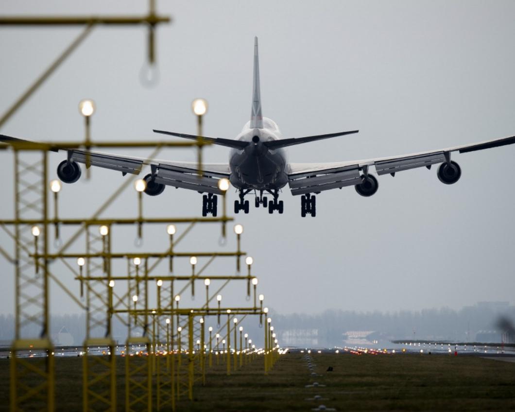 Landing op Schiphol