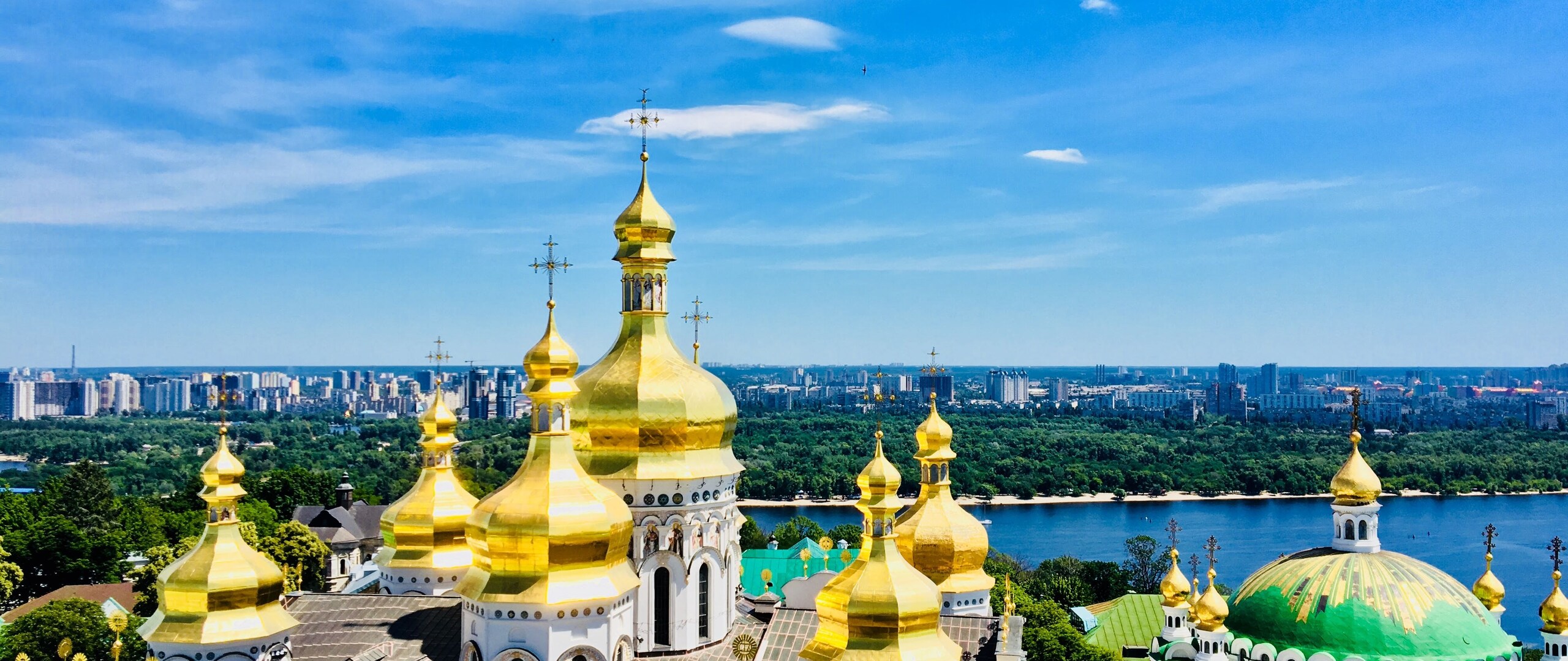 Afbeelding van het centrum van Kiev, de hoofdstad van Oekraïne